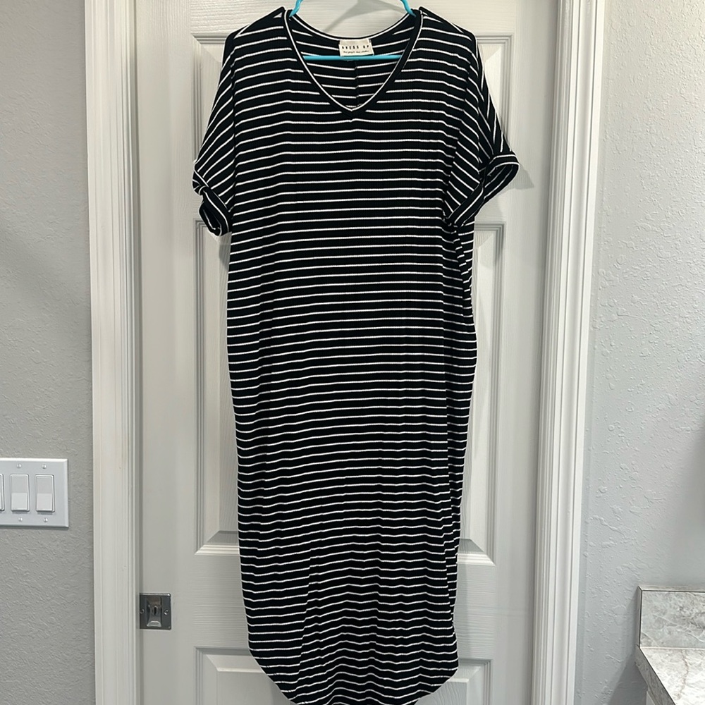 Dress Up ribbed midi dress